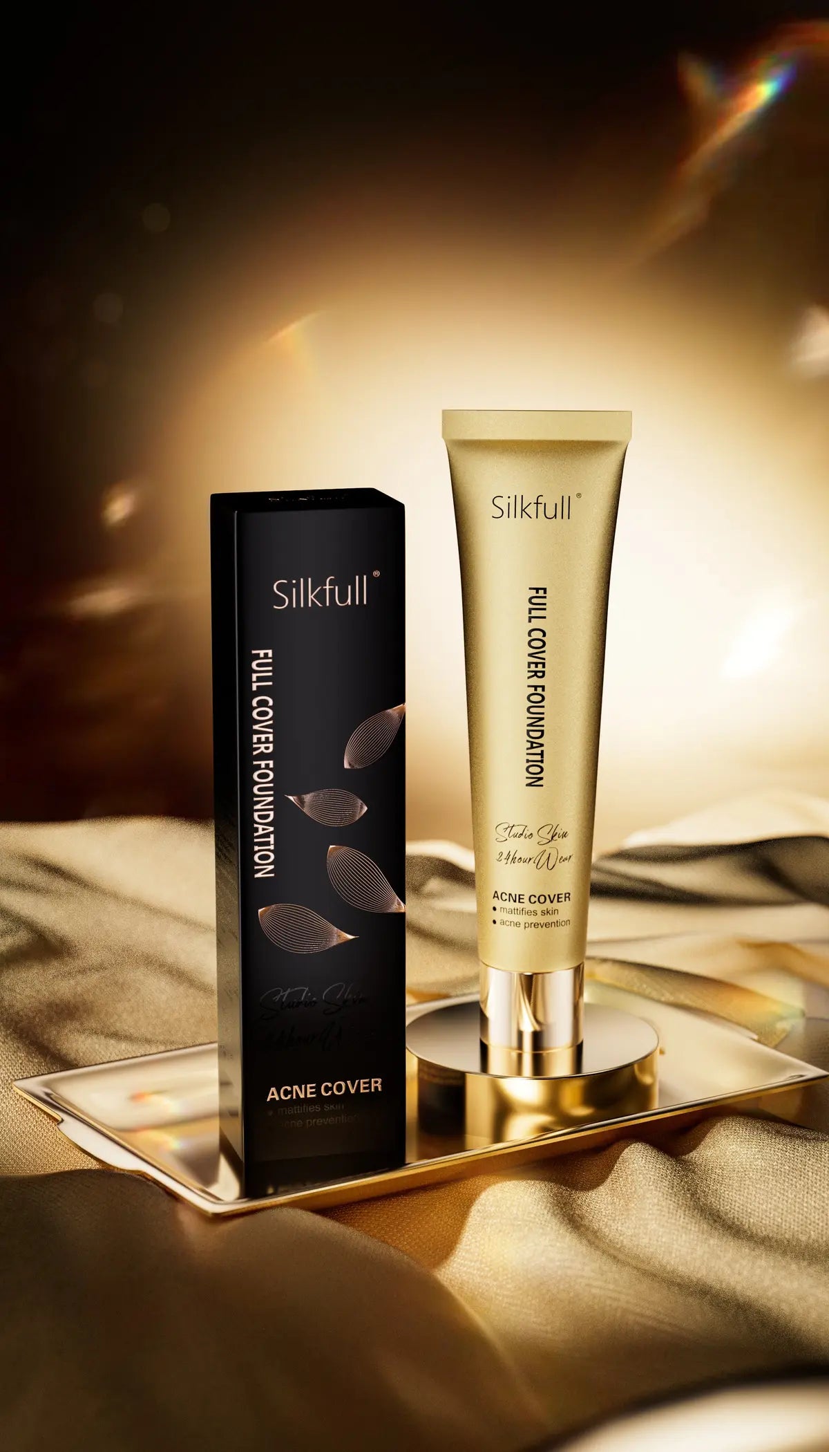 Silkfull full cover foundation for oily skin