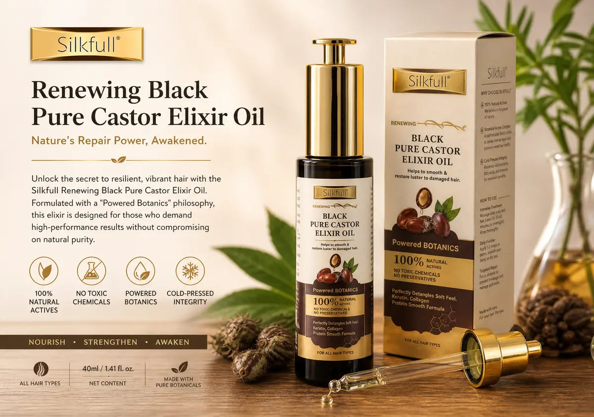 Silkfull Renewing Black Pure Castor Elixir Oil