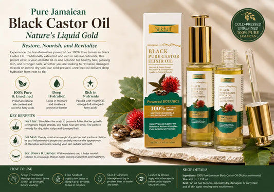 Pure Jamaican Black Castor Oil – Nature’s Liquid Gold